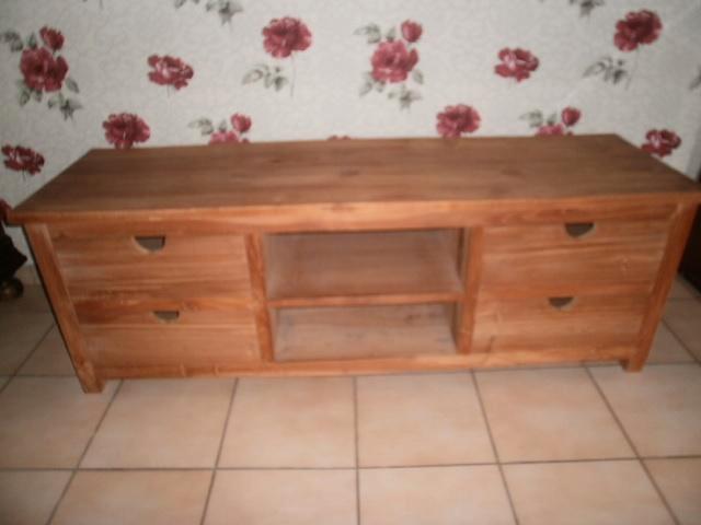 Brede TV kast van teak in perfecte staat!, Huis en Inrichting, Kasten |Televisiemeubels, Zo goed als nieuw, Minder dan 100 cm