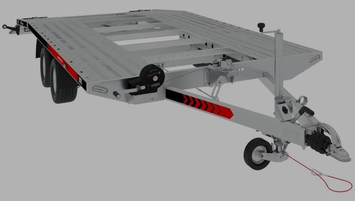 Plateau auto 2.7T en 4.5m avec rampes de chargement, Auto diversen, Auto-accessoires, Nieuw, Ophalen