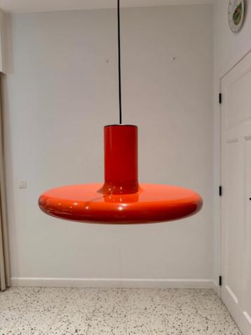 Vintage oranje lamp / hanglamp LITA France beschikbaar voor biedingen