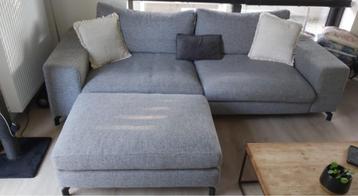 Zetel + poef, Enlèvement, Utilisé, 125 cm ou plus