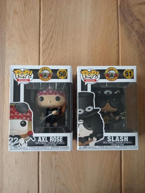 Funko pop #50 en #51 Guns 'n' Roses Axl Rose en Slash, Verzamelen, Poppetjes en Figuurtjes, Gebruikt, Ophalen of Verzenden