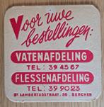 Cristal Alken Bierviltje Bierdeckel Onderzetter, Verzamelen, Biermerken, Verzenden, Gebruikt, Viltje(s)