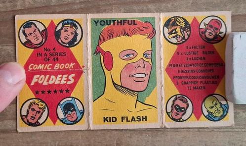 Stripboek Foldees Image 4 Kid Flash 1966 Genre Panini, Verzamelen, Stickers, Gebruikt, Ophalen of Verzenden