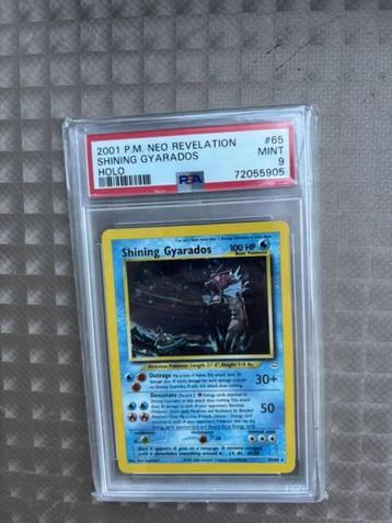 Pokemon Shining Gyarados PSA 9 Double Holo Error beschikbaar voor biedingen