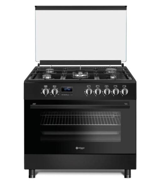 Sortie du showroom 90 CM Poêle mixte noir neuf 499€, Electroménager, Cuisinières, Neuf, Autoportant, 5 zones de cuisson ou plus