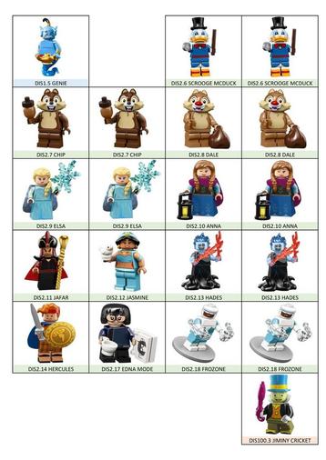 Losse LEGO minifiguren uit Collectable reeksen 2