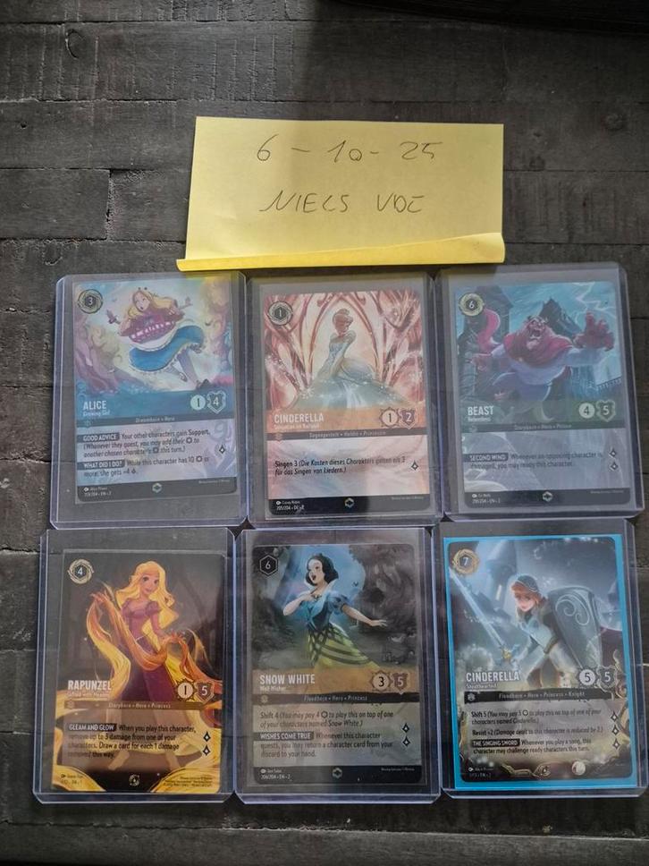 Lorcana promo kaartjes en enchants chapter 2, Verzamelen, Disney, Zo goed als nieuw, Ophalen of Verzenden