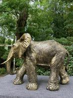 (Tuin)Beeld olifant brons, tuin, babykamer, vijver 100 cm, Tuin en Terras, Ophalen, Nieuw, Kunststof, Dierenbeeld
