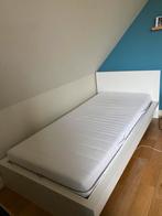 IKEA MALM eenpersoonsbed icl lattenbodem en matras, Enlèvement, Comme neuf, Blanc