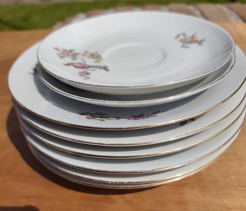 Servies borden kahla met vogels, Antiek en Kunst, Antiek | Servies los, Ophalen