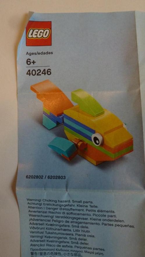 Lego  vis ,klein setje 40246, Kinderen en Baby's, Speelgoed | Duplo en Lego, Zo goed als nieuw, Lego, Complete set, Ophalen of Verzenden