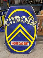 Citroen hoofdagent Langcat Bussum emaille reclamebord, Verzamelen, Ophalen, Gebruikt, Reclamebord