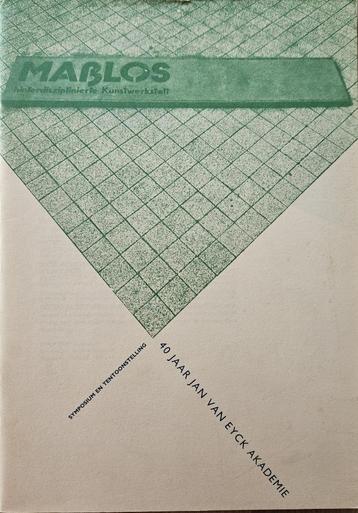 40 jaar Jan Van Eyck Akademie - Symposium en Tentoonstelling beschikbaar voor biedingen