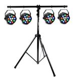 iDance PAR12-247 set van 4 lampen + statief, Ophalen, Nieuw