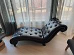 Donkerbruine Chesterfield look-a-like Chaise Longue, Huis en Inrichting, Ophalen, Eenpersoons, Chesterfield, Leer