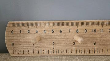 NIEUW - Originele wandkapstok in hout 58 cm !  beschikbaar voor biedingen