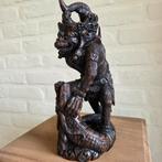 Uniek Handgesneden Hanuman Beeldje (Ebbenhout), Antiek en Kunst, Kunst | Beelden en Houtsnijwerken, Ophalen of Verzenden