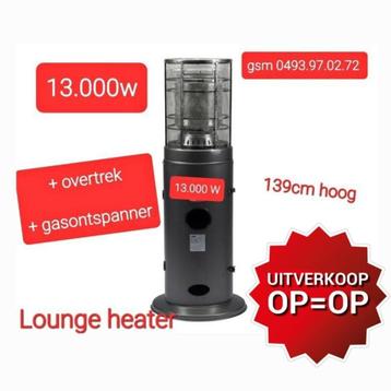NIEUWE terrasverwarmers +cover + ontwpanner 13000w beschikbaar voor biedingen