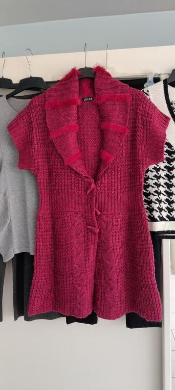 50%reduktie/nieuwe gilet/vest breiwerk Leane met pels beschikbaar voor biedingen