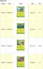 Cartes Pokémon Mega Brave (japonaises), Enlèvement, Comme neuf, Plusieurs cartes