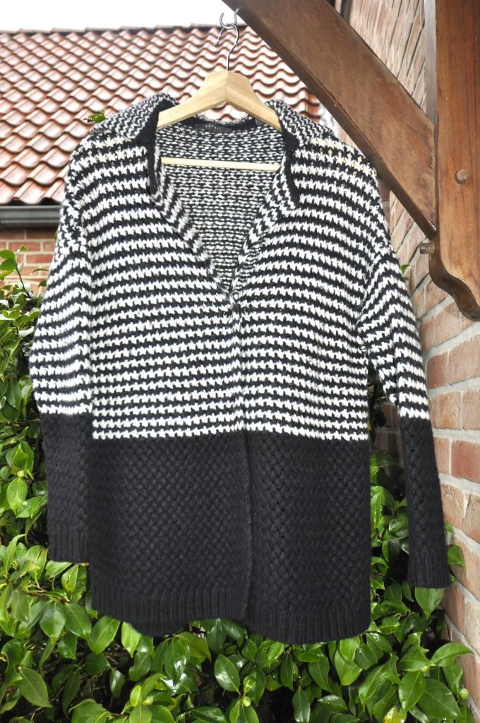 Esprit cardigan maille chaude 50% laine t.fr-M/d-S, Kleding | Dames, Truien en Vesten, Gedragen, Maat 38/40 (M), Wit, Ophalen of Verzenden