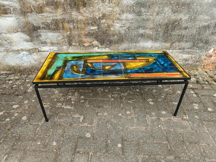 Vintage design salontafel Belarti jaren 60, Antiek en Kunst, Antiek | Meubels | Tafels, Ophalen