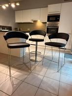 3 barstoelen, Ophalen, Zo goed als nieuw, In hoogte verstelbaar