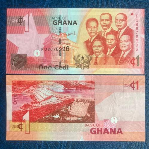 Ghana 1 Cedi 2014 - Pick 37e - UNC, Postzegels en Munten, Bankbiljetten | Afrika, Los biljet, Overige landen, Ophalen of Verzenden