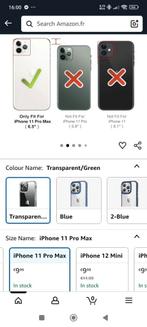coque transparente pour iPhone 11 Pro Max (6.5 pouces). 

Vo, Telecommunicatie, Mobiele telefoons | Hoesjes en Screenprotectors | Apple iPhone