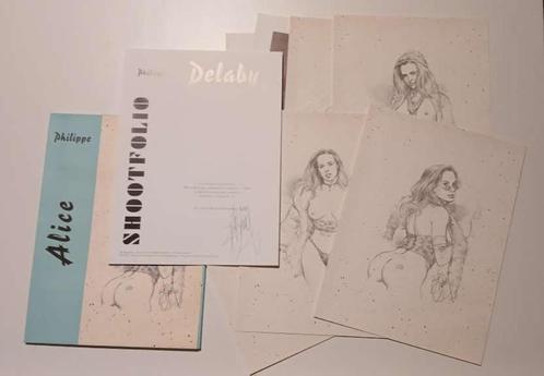 BD Illustration - Portfolio Alice - Silhouet Delaby Neuf, Boeken, Stripverhalen, Nieuw, Eén stripboek, Ophalen of Verzenden