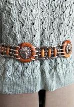 Unique vintage belt with lions (size 75), Bruin, Minder dan 80 cm, Heupriem, Ophalen of Verzenden