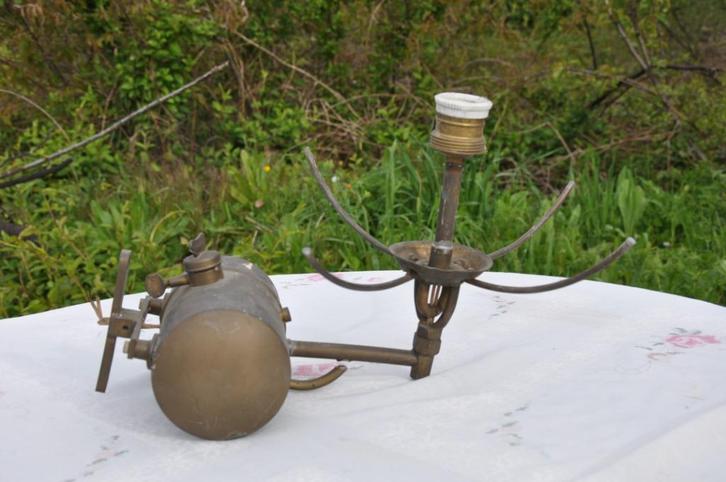 applique murale artisanale reservoir en cuivre, Antiquités & Art, Antiquités | Éclairage, Enlèvement ou Envoi