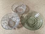 3 vintage glazen schotels, Verzamelen, Ophalen of Verzenden, Huis en Inrichting