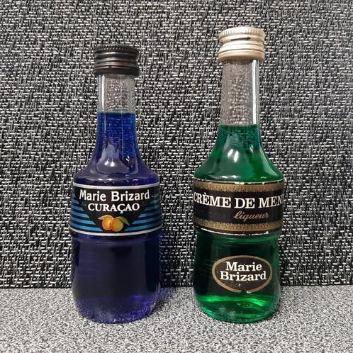 Lot de 2 mignonettes - Liqueurs - Marie Brizard, Verzamelen, Overige Verzamelen, Gebruikt, Ophalen of Verzenden