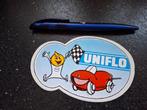 Vintage sticker Esso druppel Uniflo motor oil olie F1 vlag, Ophalen of Verzenden, Zo goed als nieuw, Auto of Motor