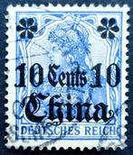 DR: Auslandspostamt CHINA 1905, Postzegels en Munten, Ophalen of Verzenden, Overige periodes, Gestempeld
