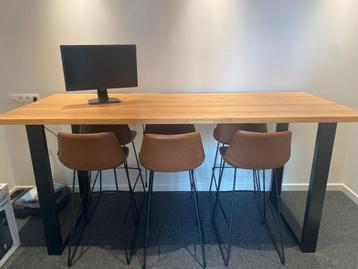 6 x lederen barstoelen - Castle Line beschikbaar voor biedingen