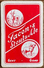 Speelkaart FACON’S STOUT & ALE/GENT, Verzamelen, Ophalen of Verzenden, Zo goed als nieuw, Speelkaart(en)