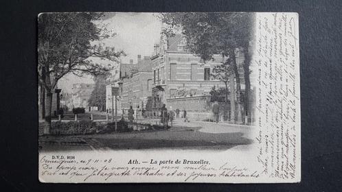 Ath La Porte de Bruxelles, Collections, Cartes postales | Belgique, Affranchie, Hainaut, Avant 1920, Enlèvement ou Envoi