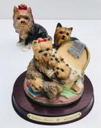 Statue pour chien Yorkshire Terriers 3 pièces, Comme neuf, Animal, Enlèvement ou Envoi