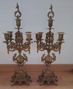 Chandeliers, antiquités, chandeliers en laiton, Enlèvement ou Envoi, Bronze ou Cuivre, Chandelier, 50 à 75 cm