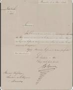 Ik ZOEK brief /handtekening  van leopold 1 en 2, Verzamelen, Koningshuis en Royalty, Ophalen of Verzenden