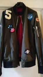 ZARA MAN - kaki bomber jacket, size: S, Kleding | Heren, Ophalen of Verzenden, Zo goed als nieuw
