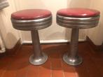 2 Amerikaanse tabourets, Huis en Inrichting, Krukjes, Ophalen, Gebruikt, Overige materialen