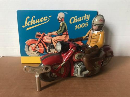 Jouet pour moto en étain Schuco Charly 1005, Collections, Jouets, Envoi
