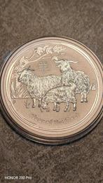 Australia,1 dollar 2015 ,Year of the Goat,1 oz,999% zilver,, Postzegels en Munten, Munten | Oceanië, Ophalen of Verzenden, Losse munt
