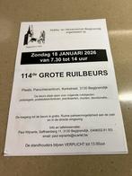 Grote Ruilbeurs à Begijnendijk le dimanche 18-01-2026, Collections, Envoi, Comme neuf