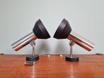 Paar verchroomde metalen wandlampen, Boulanger, 1970, Ophalen of Verzenden