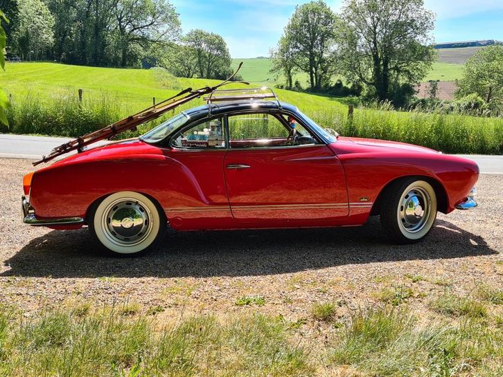 VW Karmann Ghia coupe Sport automatic 1.6, Auto's, Oldtimers, Particulier, Volkswagen, Benzine, Coupé, 2 deurs, Automaat, Rood