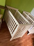 8 lits pour enfants en bois robustes, peints en blanc,, Comme neuf, Enlèvement ou Envoi